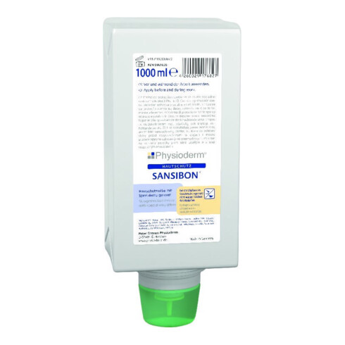 GREVEN Sansibon® Hautschutzcreme wasserlöslich 1L Faltfl.