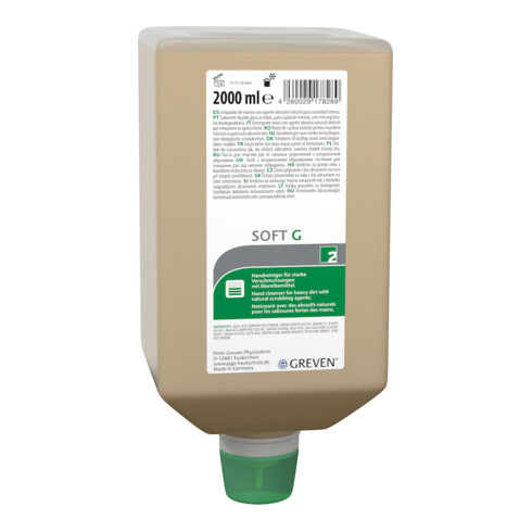 GREVEN SOFT G Nettoyant mains parfumé 2L flacon V.