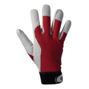 Gants Leipold + Döhle avec dos en nappa de chèvre et velcro rouge
