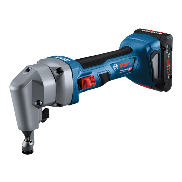 Grignoteuse sans fil GNA 18V-16 E Bosch, 2 batteries ProCORE18V 4.0Ah, chargeur et L-BOXX