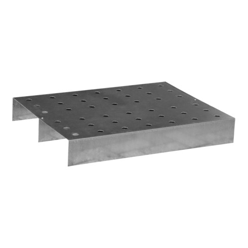 Grille en tôle perforée Bauer Südlohn, acier inoxydable 1.4571
