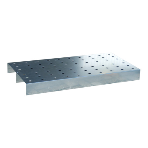 Grille perforée Bauer Südlohn en tôle perforée, zinguée
