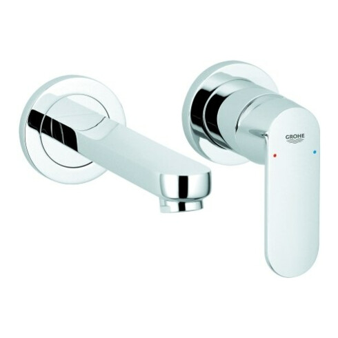 Grohe Fertigset Eurosmart Cosmopolitan UP-2-Loch-Waschtischarmatur, Ausl. 17cm, chrom
