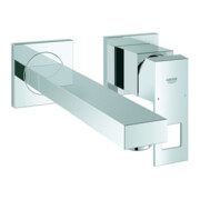 Grohe Fertigmontageset Eurocube chr, 2-Loch-Waschtisch-Wandarmatur, Ausl. 231mm