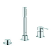 Grohe Combinaison baignoire 3 trous Lineare sans bec, chrome