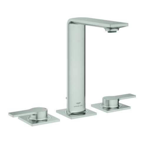 Grohe 3-Loch-Waschtischarmatur Allure 1/2", Standmontage, supersteel