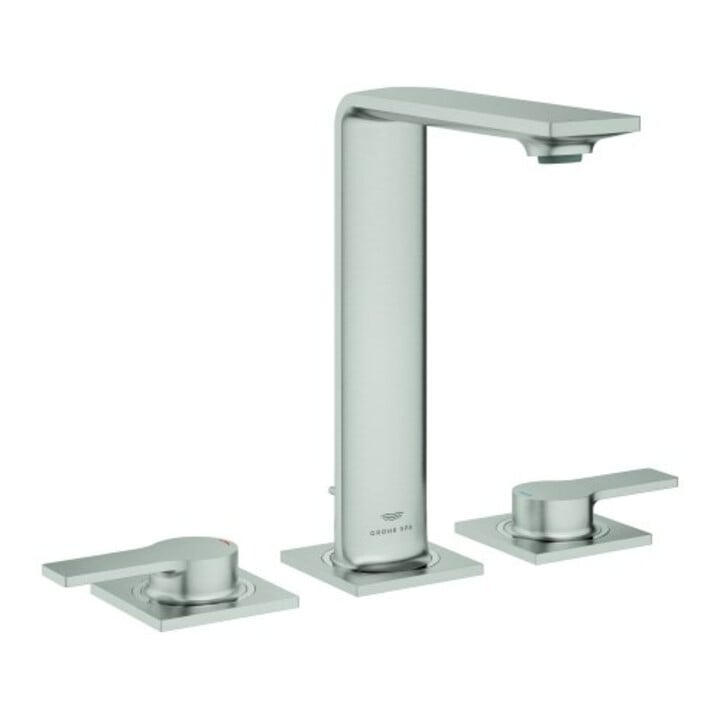 Grohe 3-Loch-Waschtischarmatur Allure 1/2", Standmontage, supersteel