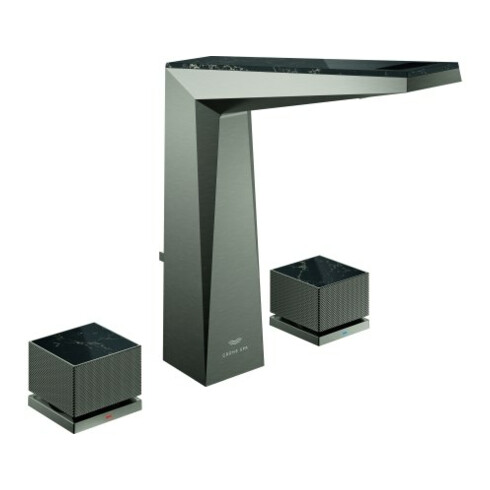 Grohe 3-Loch-Waschtischarmatur Allure Brilliant P. Coll. 1/2", L, Gr. m Einl., hd graph. geb.