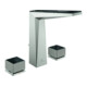 Grohe 3-Loch-Waschtischarmatur Allure Brilliant P. Coll. 1/2", L, Griffe mit Einlage, supersteel-1