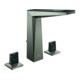 Grohe 3-Loch-Waschtischarmatur Allure Brilliant P. Coll. 1/2", L, Trapezgriffe m Einl., h gr geb.-1
