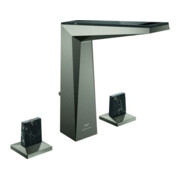 Grohe 3-Loch-Waschtischarmatur Allure Brilliant P. Coll. 1/2", L, Trapezgriffe m Einl., h gr geb.