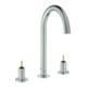 Grohe 3-Loch-Waschtischarmatur Atrio Priv. Coll. 1/2", L-Size, supersteel-1