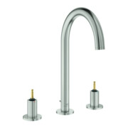 Grohe 3-Loch-Waschtischarmatur Atrio Priv. Coll. 1/2", L-Size, supersteel