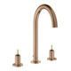 Grohe 3-Loch-Waschtischarmatur Atrio Priv. Coll. 1/2", L-Size, warm sunset gebürstet-1