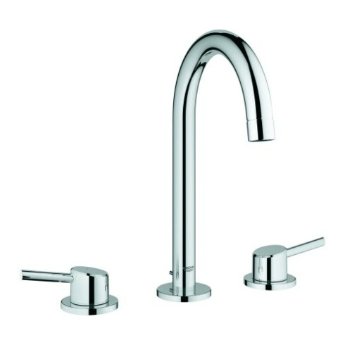 Grohe 3-Loch-Waschtischarmatur Concetto 1/2", L-Size, mit Ablaufgarnitur, chrom