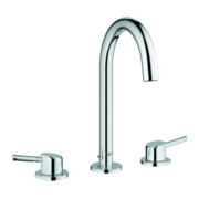 Grohe 3-Loch-Waschtischarmatur Concetto 1/2", L-Size, mit Ablaufgarnitur, chrom