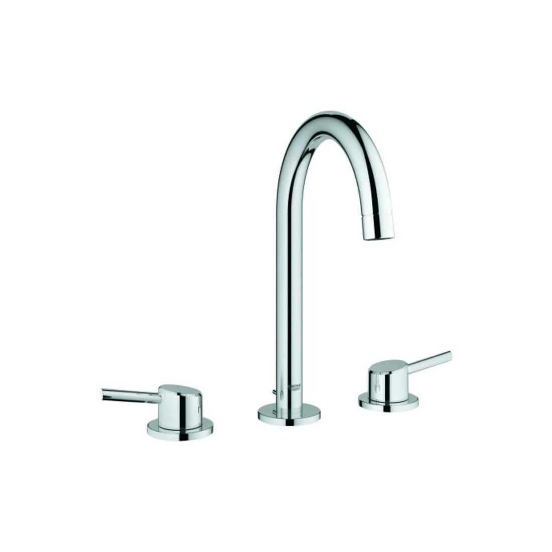 Grohe 3-Loch-Waschtischarmatur Concetto 1/2", L-Size, mit Ablaufgarnitur, chrom
