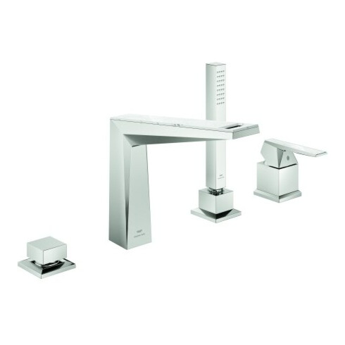 Grohe 4-Loch-Wannen-Kombination Allure Brilliant P. C. Hebel mit Einlage, supersteel