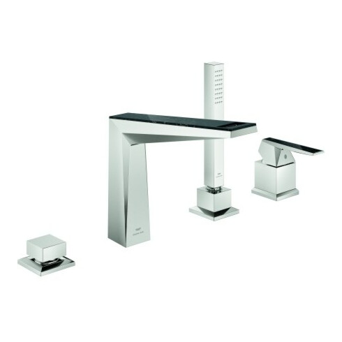 Grohe 4-Loch-Wannen-Kombination Allure Brilliant P. C. Hebel mit Einlage, supersteel