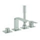 Grohe 4-Loch-Wannen-Kombination Allure Fliesenbankmontage, supersteel-1