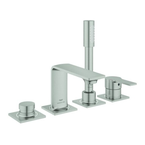 Grohe 4-Loch-Wannen-Kombination Allure Fliesenbankmontage, supersteel