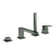 Grohe 4-Loch-Wannenkombination Eurocube hard graphite gebürstet-1