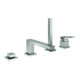 Grohe 4-Loch-Wannenkombination Eurocube supersteel-1