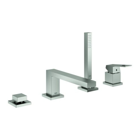 Grohe 4-Loch-Wannenkombination Eurocube supersteel