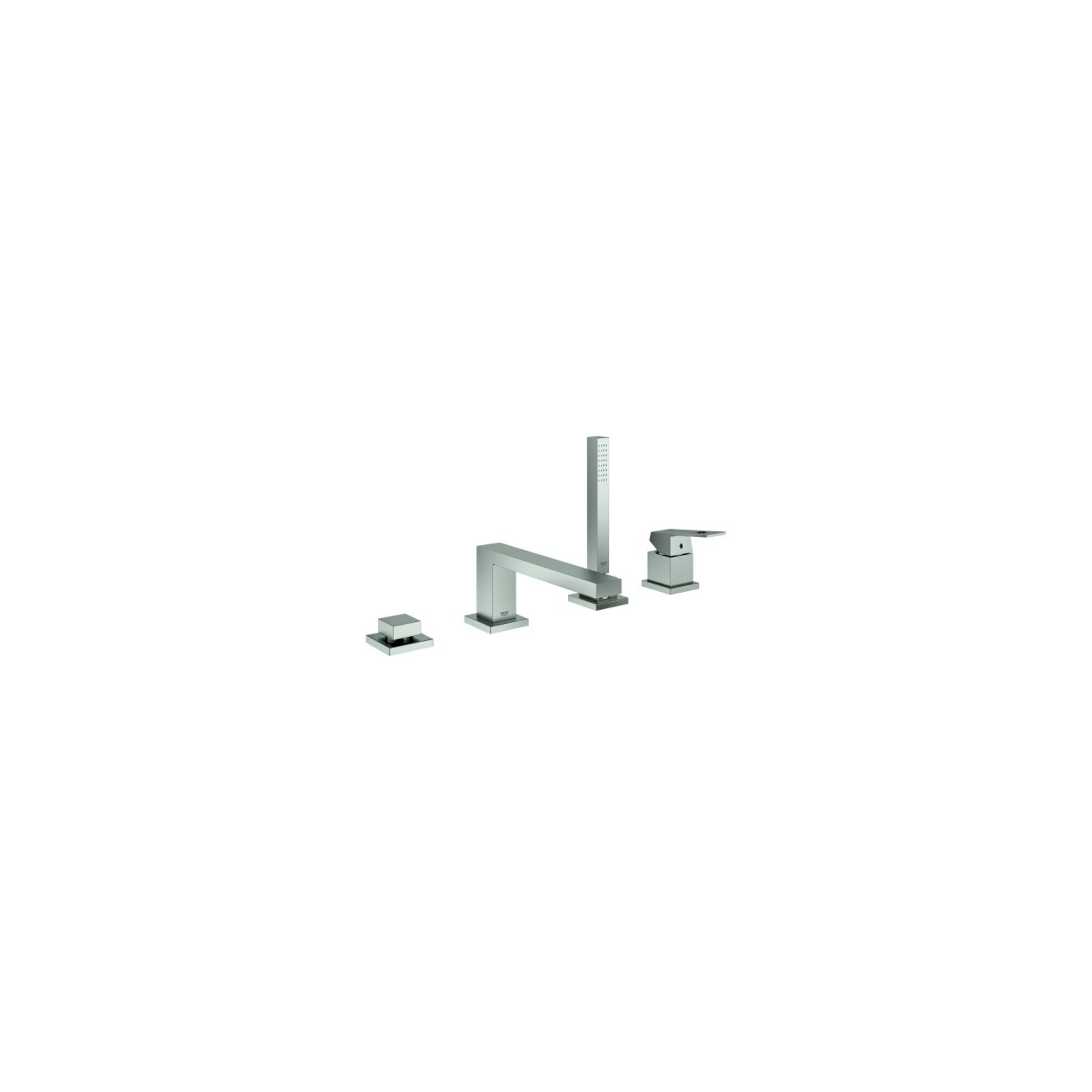 Grohe 4-Loch-Wannenkombination Eurocube supersteel