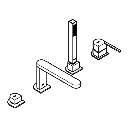 Grohe 4-Loch-Wannenkombination PLUS chrom