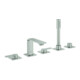 Grohe 5-Loch-Wannen-Kombination Allure Fliesenbankmontage, supersteel-1