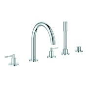 Grohe 5-Loch-Wannen-Kombination Atrio mit Hebelgriff, chrom