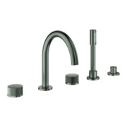Grohe 5-Loch-Wannen-Kombination Atrio Priv. Coll. hard graphite gebürstet