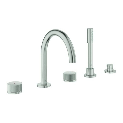 Grohe 5-Loch-Wannen-Kombination Atrio Priv. Coll. supersteel