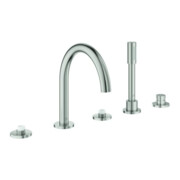 Grohe 5-Loch-Wannen-Kombination Atrio Priv. Coll. supersteel
