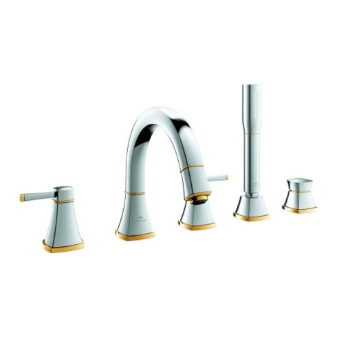 Grohe 5-Loch-Wannen-Kombination Grandera chrom/gold