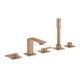 Grohe 5 trous combinaison baignoire Allure avec banc carrelé, warm sunset brossé-1