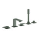 Grohe 5 trous combinaison baignoire Allure montage sur banc carrelé, graphite brossé-1