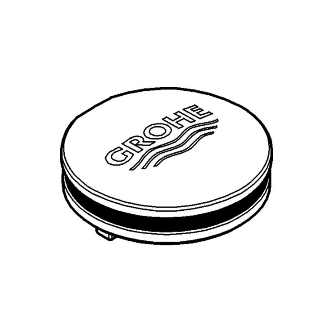 Grohe Abdeckkappe 46672 moon white moon white