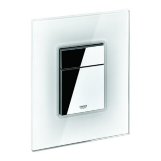 Grohe Abdeckplatte 42369 mit Drucktaste moon white