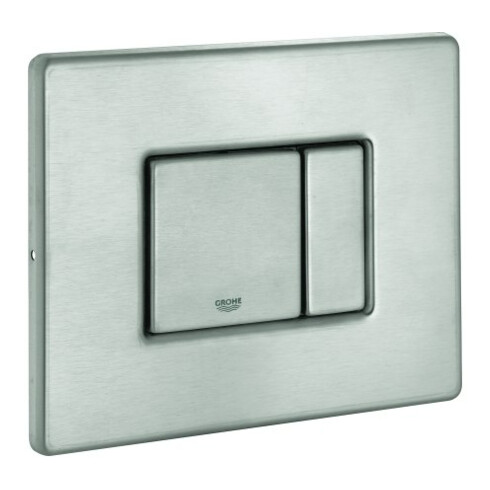 Grohe Abdeckplatte 42374 mit Drucktaste edelstahl