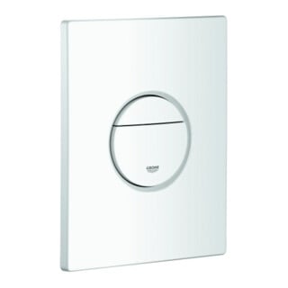 Grohe Abdeckplatte 42375 mit Drucktaste alpinweiß