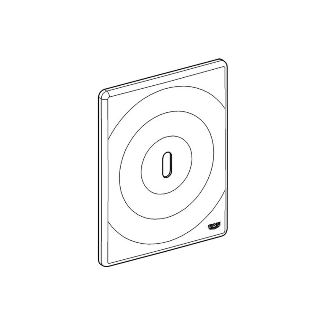 Grohe Abdeckplatte 42448 chrom chrom