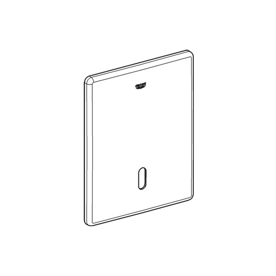 Grohe Abdeckplatte 42449 edelstahl edelstahl