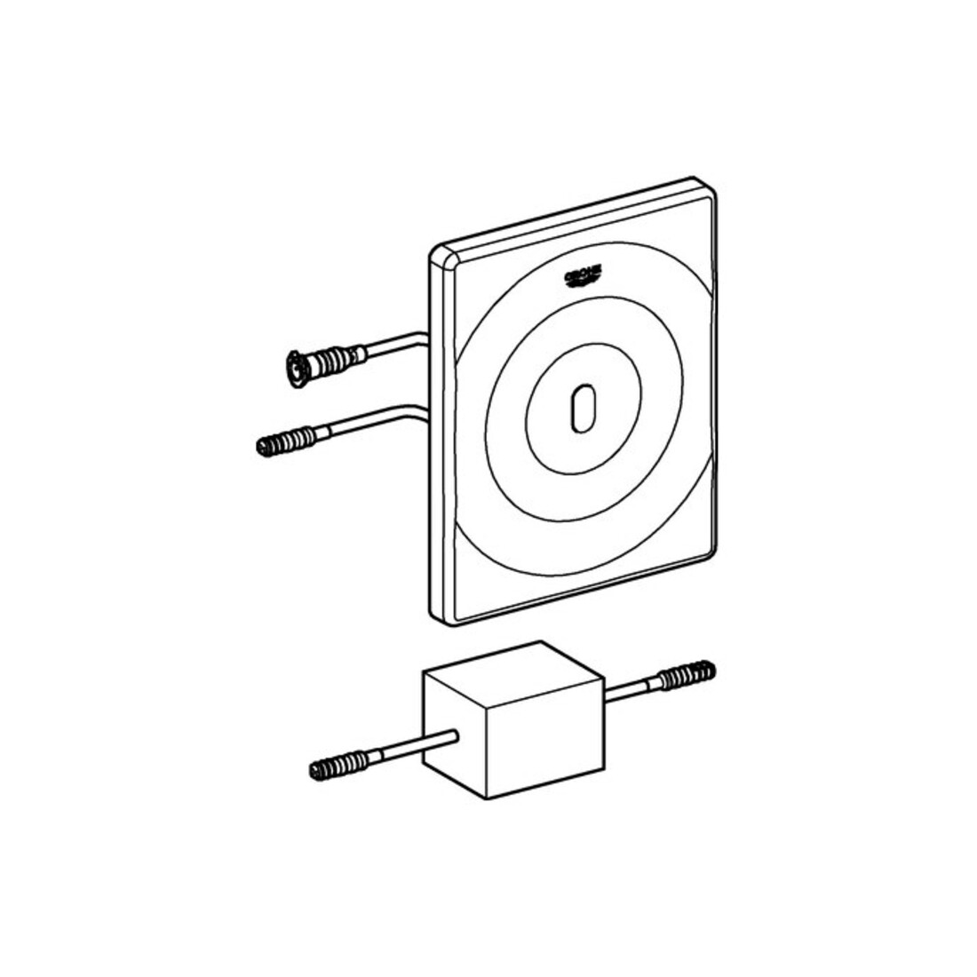 Grohe Abdeckplatte 42451 chrom chrom