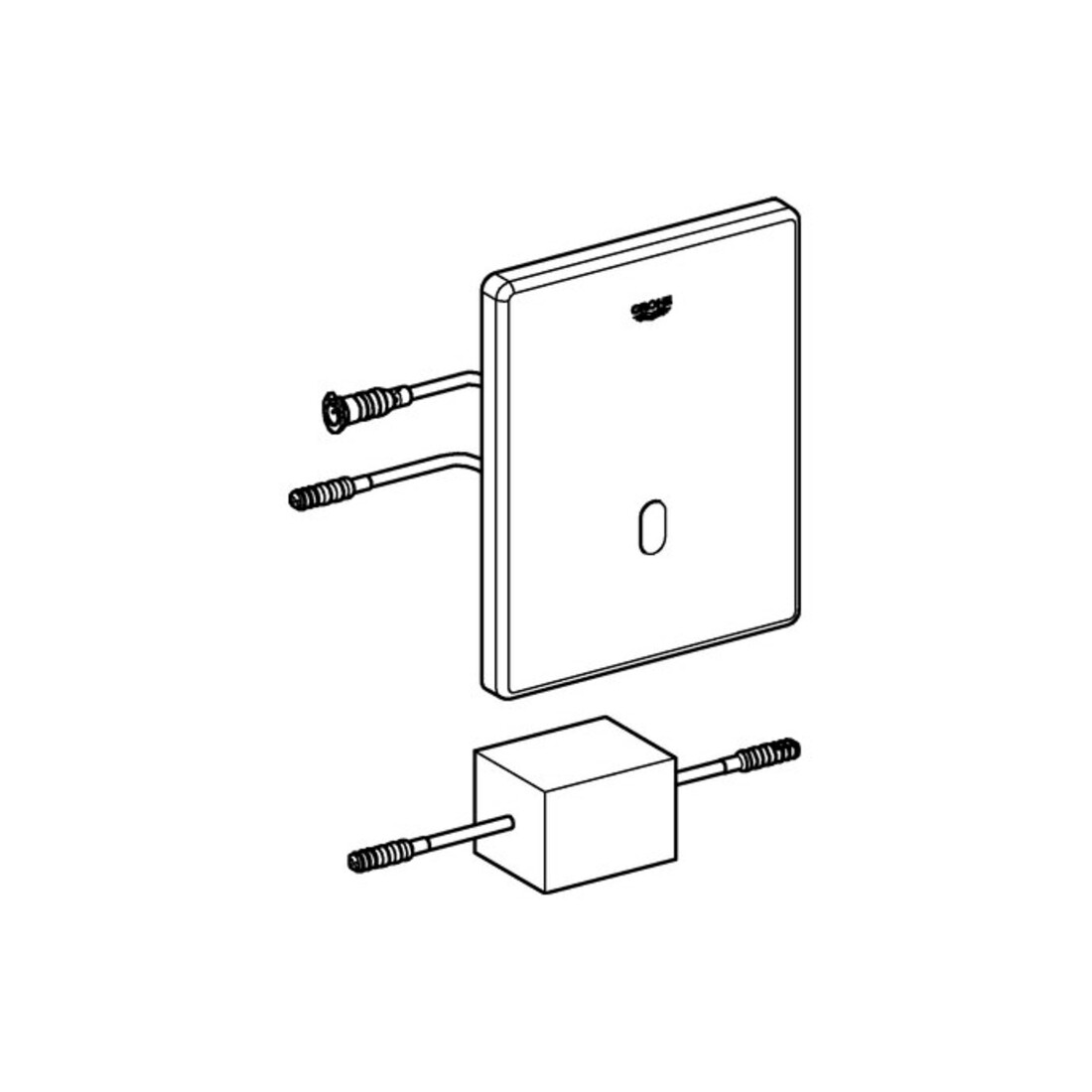 Grohe Abdeckplatte 42452 chrom chrom