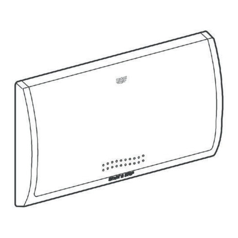 Grohe Abdeckplatte CLASSIC 330 330 x 190 mm, für Spülkasten 6-9 l weiß