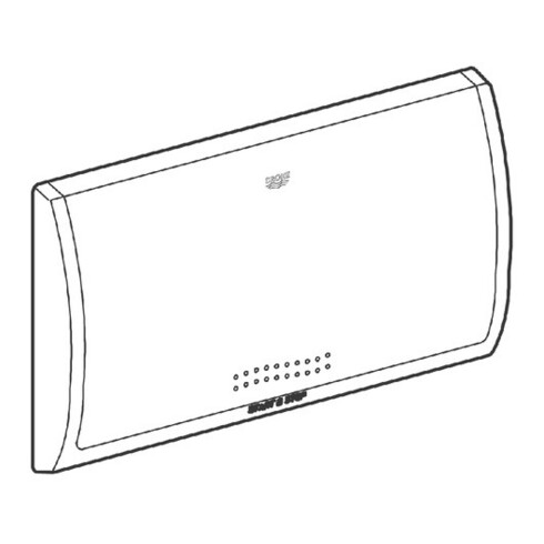 Grohe Abdeckplatte CLASSIC 330 330 x 190 mm, für Spülkasten 6-9 l weiß