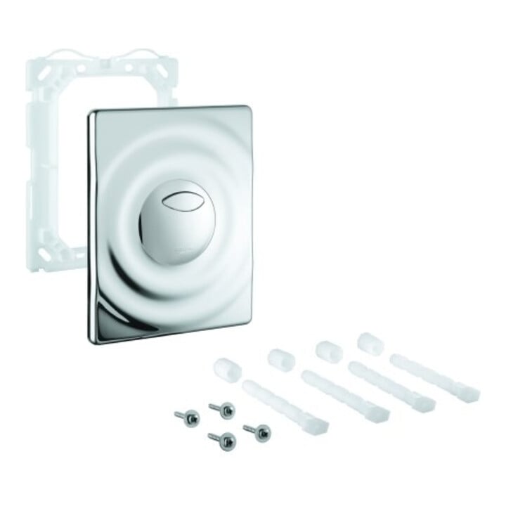 GROHE Abdeckplatte Surf chrom senkrechte waagerechte Montage 156 x 197 mm