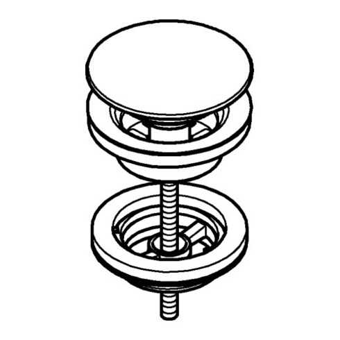 Grohe Ablaufgarnitur 65807 supersteel supersteel
